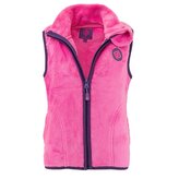 vesta dívčí chlupatá se stojáčkem, Pidilidi, PD1140-03, růžová - 116
