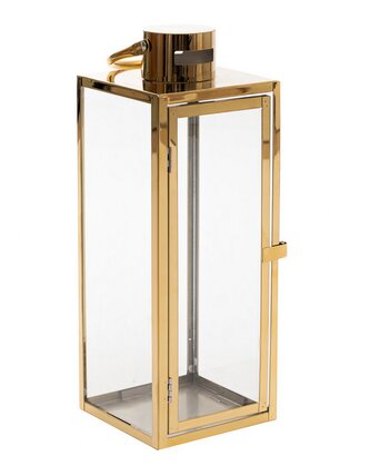 Lucerna | TONDO | zlatá | 18x18x50 cm | 806884