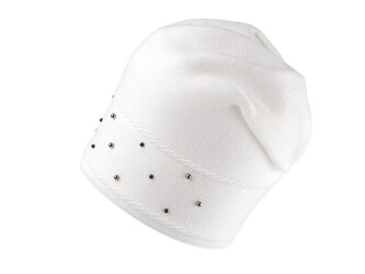 Dámská / dívčí zimní čepice s perlami Lamblook - 1 ks - 1 bílá