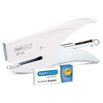 Sešívačka "SP-64", bílá, 21/4, na 12 listů, kov, RAPESCO 1381