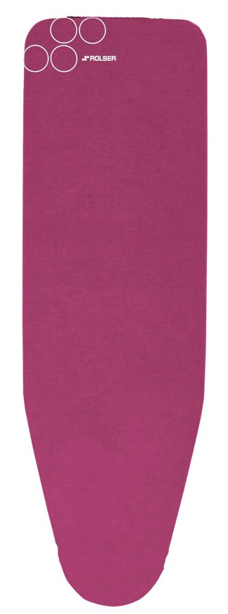 Rolser potah na žehlící prkno 120 x 38cm, vel. potahu L, 130 x 48 cm, růžový