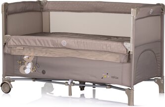 CHIPOLINO Postýlka cestovní se sklopnou bočnicí Relax Tiramisu