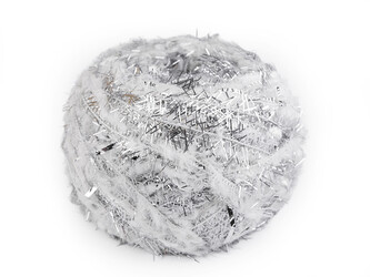 Vánoční pletací příze Alfie 50 g - 1 ks - 5 bílá stříbrná