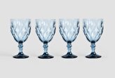 Sada sklenic | LUNNA | modrá 4 kusy | 0,34 l | 747649