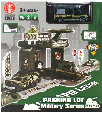 Parking Wojsko metalowe plus akcesoria  MEGA CREATIVE 524847