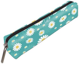 Piórnik mini prostokąt Stokrotki Na Turkusie, Bee-Bee