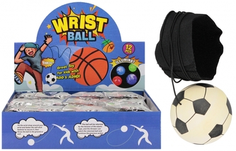 Piłka na gumce na nadgarstek piłka nożna 6cm MEGA CREATIVE 553054