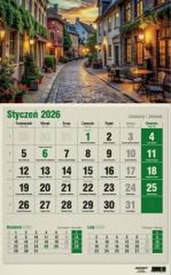 Kalendarz 2026 jednodzielny eko MIX