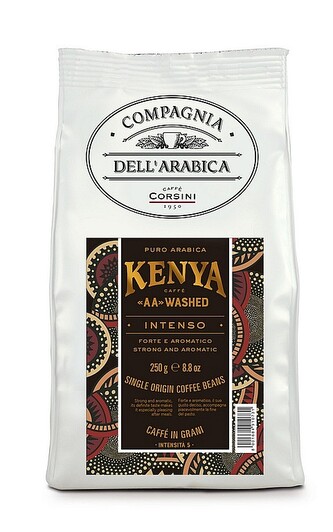 Corsini Kenya "AA" Washed Zrno 250g Corsini Kenya "AA" Washed Zrno 250g