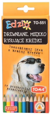 Kredki trójkątne 12-kol. Edzio 551, Toma