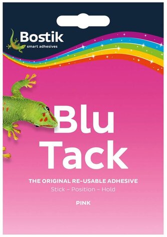 Masa mocująca Blu tack różowa, Bostik
