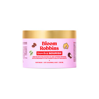 Bloom Robbins Growth & nourish mask - maska pro růst vlasů s kofeinem 250 mll Bloom Robbins Growth & nourish mask - maska pro růst vlasů s kofeinem 250 mll