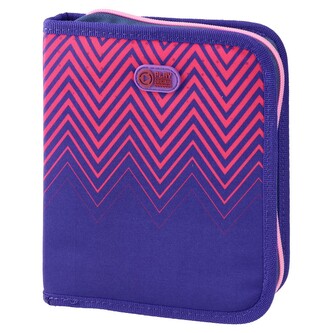 Penál s 1 zásuvkou GRANDE prázdný - růžový / fialový