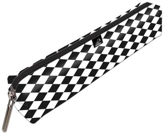 Piórnik mini prostokąt Krata White, Bee-Bee