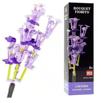 Kwiaty z klocków 198-el. Lawenda, Nice