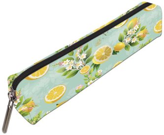 Piórnik mini prostokąt Cytrusowe Kwiaty, Bee-Bee