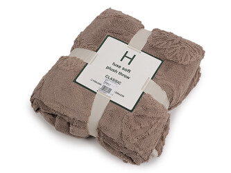 Deka beránek motýl 150x200 cm - 1 ks - 5 béžová tm.