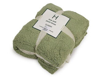 Deka beránek 150x200 cm - 1 ks - 5 zelená šalvěj tmavá