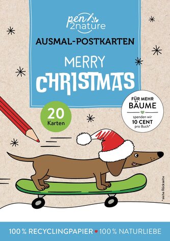 Merry Christmas! 20 Ausmal-Postkarten Merry Christmas! 20 Ausmal-Postkarten