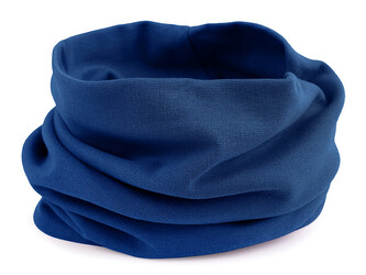 Bavlněná čepice / nákrčník unisex - 1 ks - 70 modrá královská nákrčník