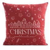 Vánoční polštář RED XMAS I. červená 45x45 cm MyBestHome