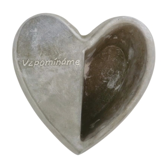 Květináč srdce s nápisem Vzpomínáme 21 x 21 cm, (CZ) Květináč srdce s nápisem Vzpomínáme 21 x 21 cm, (CZ)