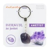 Brelok Dziękuję, że jesteś ametyst