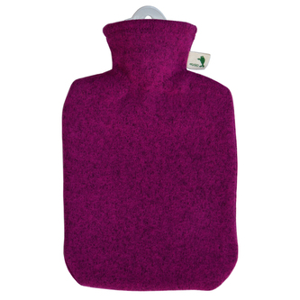 Termofor Hugo Frosch Classic s pleteným obalem - malina