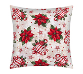 Povláček Vánoce - Červená,Zelená,Smetanová - 40x40 cm