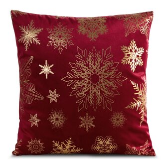 Vánoční polštář LUXURY červená 45x45 cm MyBestHome