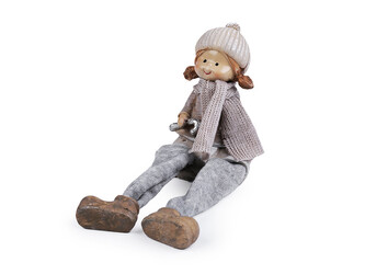 Dekorace postavičky dětí - 1 ks - 2 béžová dívčí