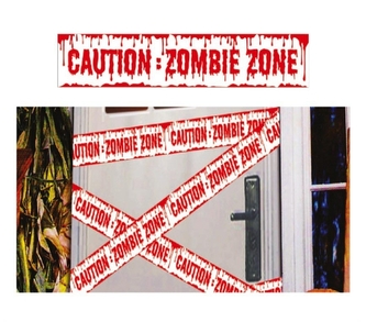 Výstražná páska Caution: Zombie Zone 6 m Výstražná páska Caution: Zombie Zone 6 m