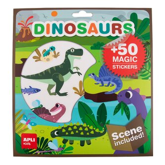 APLI edukační hra se samolepkami - Dinosauři, 3+