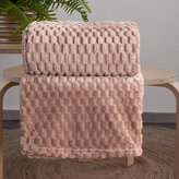 Přehoz na křeslo - sedačku FLANELA cappuccino 70x160 cm Mybesthome