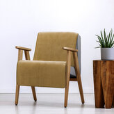 Přehoz na křeslo - sedačku SAMUEL medová 70x160 cm Mybesthome