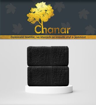 Ručník Ekonom 50x90 cm černý