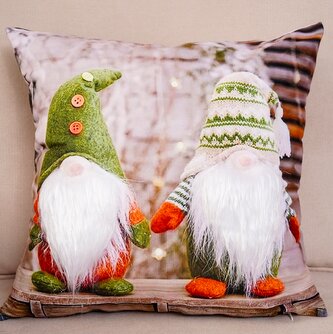 Vánoční polštář s 3D aplikací GNOMINO IV. 40x40 cm Mybesthome