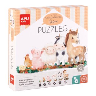 APLI edukační puzzle - My First Farm, 21 ks, 2+