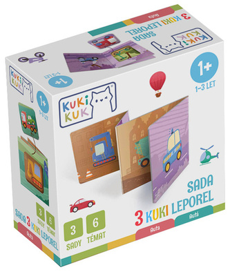 KukiKuk Sada 3 KUKI leporel Auta