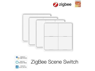 Smart vypínač osvětlení MOES 4 Gang ZigBee Tuya Smart vypínač osvětlení MOES 4 Gang ZigBee Tuya