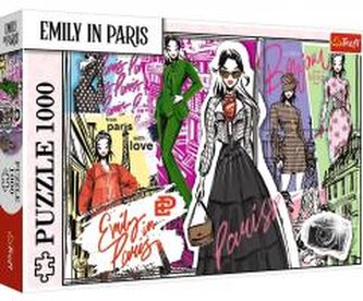 Puzzle 1000 Emily w Paryżu:Modowe Inspiracje TREFL