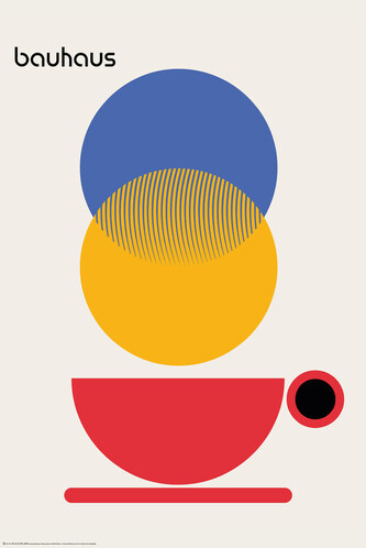 Plakát, Obraz - Bauhaus Coffee Abstract, 61 × 91.5 cm