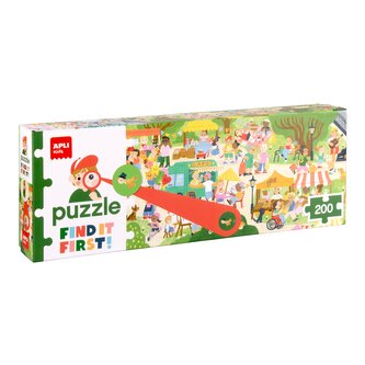APLI edukační puzzle Find It First! - Jarmark, 200 ks, 6+