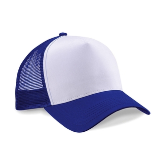 Kšiltovka Beechfield Snapback Trucker - modrá-bílá