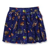 Teplá dívčí sukně LEMON BERET lesní zvířátka, modrá, velikost: 128