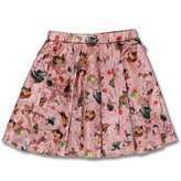 Teplá dívčí sukně LEMON BERET lesní zvířátka, růžová, velikost: 110