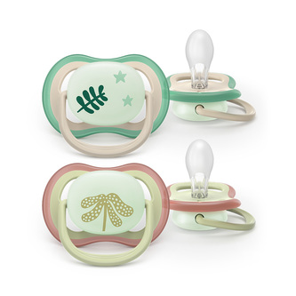 Philips AVENT Šidítko Ultra air noční 6-18m neutral, 2ks