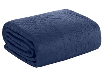 Přehoz na sedačku - pohovku JAKOB modrá 170x210 cm Mybesthome