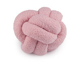 Dekorační polštář uzel boucle Ø20 cm - 1 ks - 3 pudrová