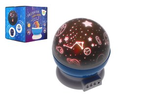 Projektor noční oblohy plast 14x11cm na baterie/USB se světlem v krabici 13x14x13cm